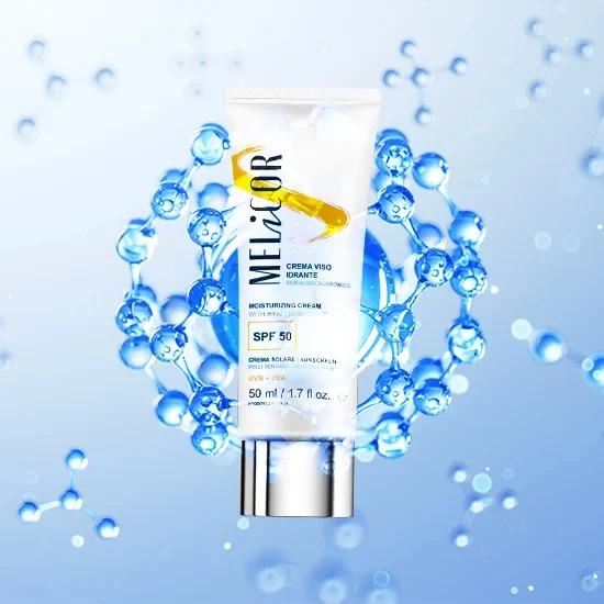 Crema viso SPF 50 per protezione solare e idratazione