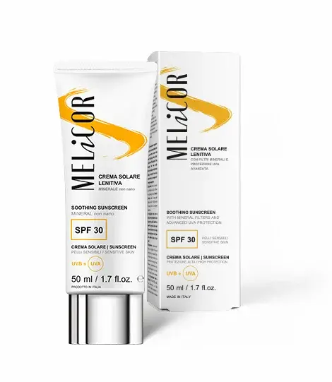 Tubo e scatola di Crema solare minerale SPF 30 per pelli sensibili