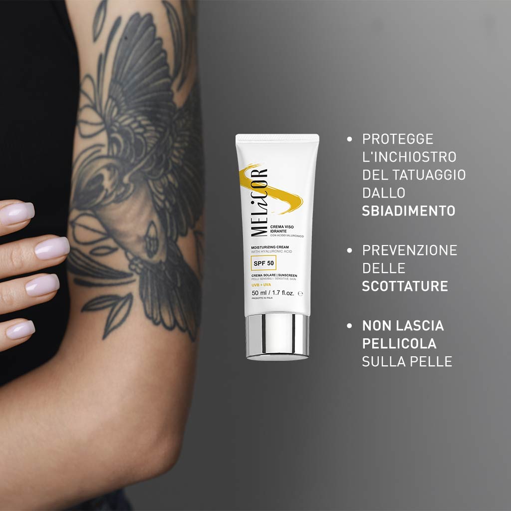 protezione solare tatuaggio